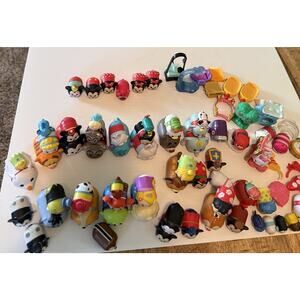 Large Lot Disney Tsum Tsum Vinyl Figures And Accessories Over 60 Pieces Some HTF